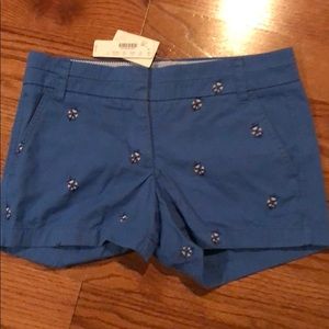 Jcrew nautical chino shorts size 0